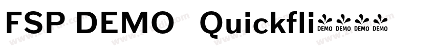FSP DEMO   Quickfli字体转换